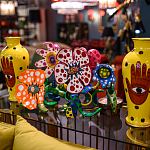 Декоративная статуэтка Yayoi Kusama Flowers that Bloom at Midnight Pink варинант исполнения - 4 | Loft Concept в Твери