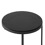 Кофейный столик круглый чёрный Compact Loft варинант исполнения - 3 | Loft Concept в Твери