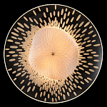 Бра с белым рельефным плафоном и стеклом с рисунком FLOW варинант исполнения - 1 | Loft Concept в Твери