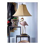 Настольная лампа с абажуром Розовый Фламинго Porcelain Flamingo Lamp варинант исполнения - 2 | Loft Concept в Твери