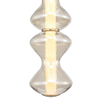 Подвесной светильник светодиодный с стеклянным волнообразным плафоном Amphora of Light варинант исполнения - 4 | Loft Concept в Твери