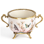 Фарфоровая чаша с бронзовыми элементами Eden Garden варинант исполнения - 1 | Loft Concept в Твери