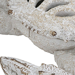 Статуэтка краб с детализированной текстурой в белом цвете Marine Accessories варинант исполнения - 3 | Loft Concept в Твери