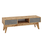 ТВ-тумба с фасадом цвета серый бетон Grace of Furniture  варинант исполнения - 1 | Loft Concept в Твери