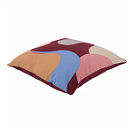 Подушка декоративная хлопковая с абстрактным принтом Elysian Flow Terra варинант исполнения - 1 | Loft Concept в Твери