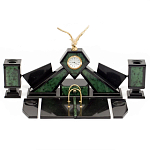 Настольный канцелярский набор из нефрита с декором в виде орла Golden Eagle варинант исполнения - 1 | Loft Concept в Твери