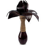 Настольная лампа черная INDONESIAN LAMPS варинант исполнения - 1 | Loft Concept в Твери