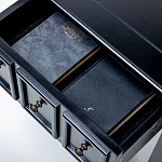 Черная тумба с выдвижным ящиком Monica варинант исполнения - 4 | Loft Concept в Твери