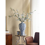 Ваза фарфоровая высокая с синими цветочными мотивами Independence варинант исполнения - 5 | Loft Concept в Твери