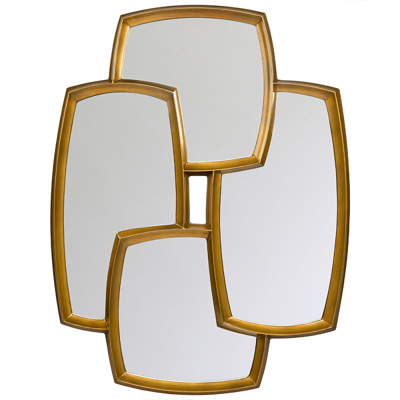 Зеркало из 4-х зеркальных полотен Mirror Decorations Золотой Зеркало из 4-х зеркальных полотен Mirror Decorations Золотой в Твери | Loft Concept