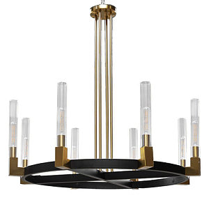 Люстра CANELLE Round Chandelier Brass and bronze