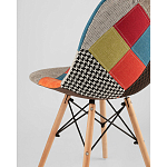Пластиковый стул на ножках из массива бука Eames Пэчворк варинант исполнения - 3 | Loft Concept в Твери