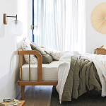 Кровать из массива дуба с пружинным блоком Mateta варинант исполнения - 8 | Loft Concept в Твери