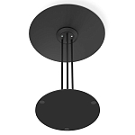 Стол журнальный с круглой столешницей из стекла Gray and Gold Marble варинант исполнения - 6 | Loft Concept в Твери