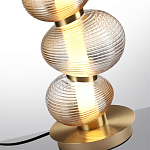 Настольная лампа с 3-мя рифлеными стеклянными шарами Marcelh Light варинант исполнения - 4 | Loft Concept в Твери