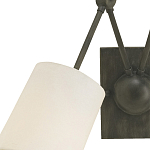 Бра с двумя тканевыми абажурами в форме цилиндра Prerequisites варинант исполнения - 1 | Loft Concept в Твери