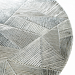 Кофейный столик с рельефной столешницей из металла Aplika Silver варинант исполнения - 2 | Loft Concept в Твери