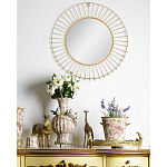 Зеркало круглое настенное в металлической оправе Modern Mirror Space варинант исполнения - 4 | Loft Concept в Твери