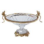 Чаша из прозрачного стекла с рельефным ободком и фигурками стрекоз Eden Garden варинант исполнения - 1 | Loft Concept в Твери