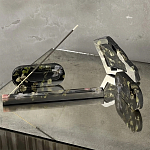 Подставка под благовония из эпоксидной смолы с цветами черная Epoxy Resin Flowers Incense Stand Black варинант исполнения - 4 | Loft Concept в Твери