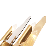 Бра с двумя плафонами дымчатого и янтарного цвета Vertical Glass варинант исполнения - 1 | Loft Concept в Твери