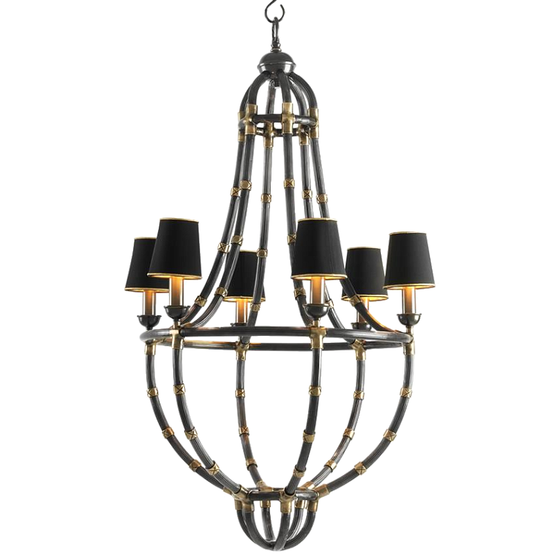 Люстра Chandelier Moreaux L Bronze Темная бронза Черный в Твери | Loft Concept 