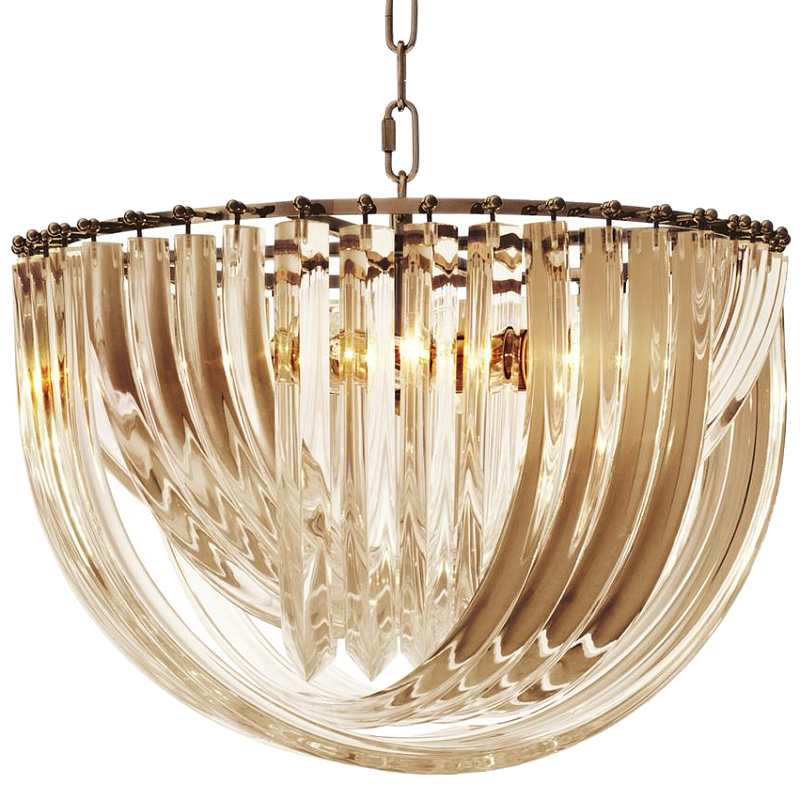 Люстра Chandelier Murano Champagne 50 Золотой Шампань Латунь Античная полированная Люстра Chandelier Murano Champagne 50 Золотой Шампань Латунь Античная полированная в Твери | Loft Concept