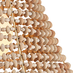 Подвесной светильник в форме колокола из деревянных бусин Wooden Beads варинант исполнения - 2 | Loft Concept в Твери
