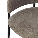 Стул полукруглый с каркасом из металла и мягким сиденьем и спинкой Soft Chenille варинант исполнения - 2 | Loft Concept в Твери