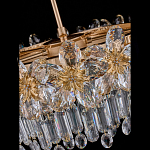 Люстра круглая с декоративными элементами в виде крупных хрустальных цветов Palace Gardens варинант исполнения - 4 | Loft Concept в Твери