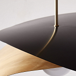 Люстра круглая с 2-мя металлическими абажурами Andromeda варинант исполнения - 4 | Loft Concept в Твери