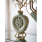 Ваза зеленая с бронзовыми ветвями и фарфоровыми рыбками Eden Garden варинант исполнения - 3 | Loft Concept в Твери