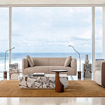 Приставной столик из массива дерева Walnut варинант исполнения - 8 | Loft Concept в Твери