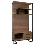 Стеллаж под TV в стиле лофт с открытыми полками и ящиками Urban Style Space варинант исполнения - 1 | Loft Concept в Твери