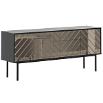 ТВ-тумба с зеркальным декором Serena TV-Stand варинант исполнения - 1 | Loft Concept в Твери