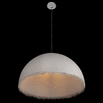 Подвесной светильник в форме купола белого цвета с ажурной бахромой Tactile Line варинант исполнения - 5 | Loft Concept в Твери