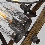 Люстра с цилиндрическим плафонами из толстого волнистого стекла в индустриальном стиле Feiss варинант исполнения - 16 | Loft Concept в Твери