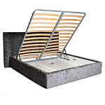 Кровать двуспальная серая с подъемным механизмом  Selecting the Best варинант исполнения - 2 | Loft Concept в Твери