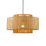 Подвесной светильник с абажуром из плтеного бамбука Light Inside the Cell варинант исполнения - 1 | Loft Concept в Твери