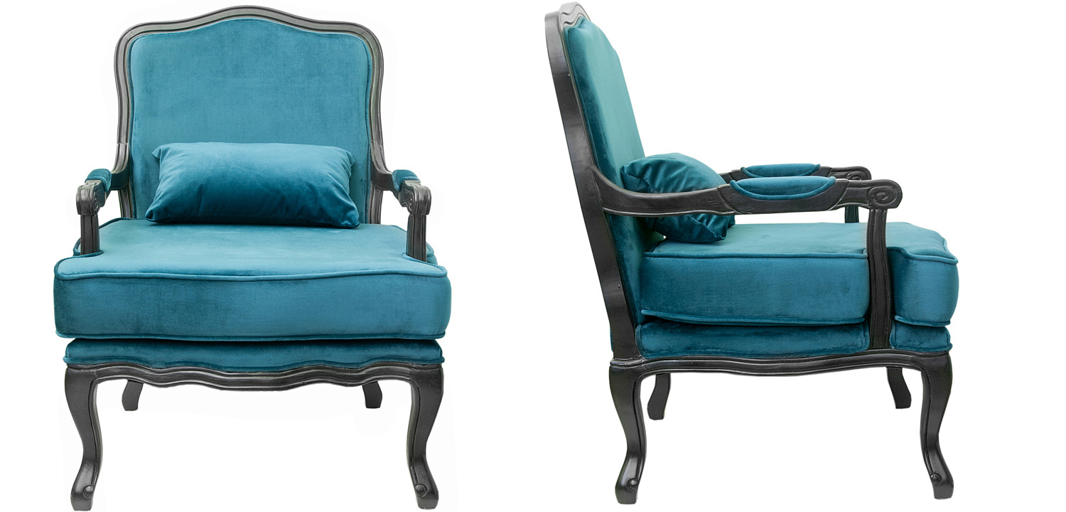 Кресло Harold Chair blue Кресло Harold Chair blue - Loft-Concept в Твери