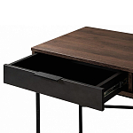 Стол рабочий в стиле лофт с ящиком и нишей для хранения Urban Style Space 2 варинант исполнения - 4 | Loft Concept в Твери