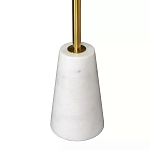 Кофейный столик с круглой столешницей на белом мраморном основании Original Foundation варинант исполнения - 5 | Loft Concept в Твери