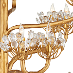 Люстра золотая в виде растения Golden Flower Glade варинант исполнения - 1 | Loft Concept в Твери