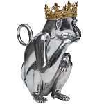 Статуэтка обезьяна в короне серебряная Golden Monkey варинант исполнения - 4 | Loft Concept в Твери