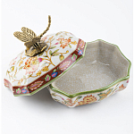 Фарфоровая шкатулка с бронзовой стрекозой Eden Garden варинант исполнения - 4 | Loft Concept в Твери