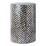 Столик круглый с инкрустацией Laura Black варинант исполнения - 1 | Loft Concept в Твери