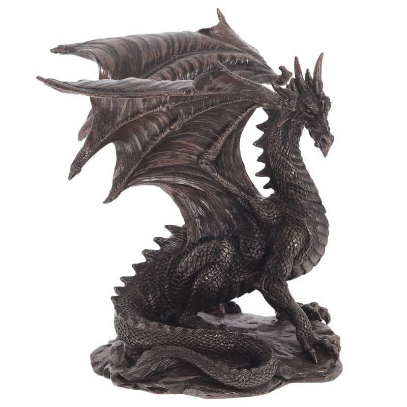 Декоративная статуэтка Дракон Dragon Brown Statuette Коричневый Декоративная статуэтка Дракон Dragon Brown Statuette Коричневый в Твери | Loft Concept