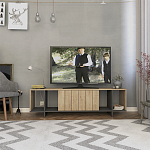 ТВ-тумба с откидной дверцей и 4-мя полками ZITANO TV STAND OAK варинант исполнения - 1 | Loft Concept в Твери