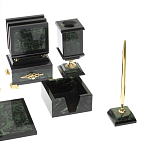 Настольный письменный набор из нефрита в подарочной коробке Victorious варинант исполнения - 5 | Loft Concept в Твери