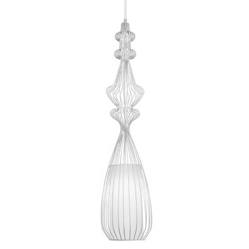 Подвесной светильник Wire Dream Pendant 1 Белый Белый Подвесной светильник Wire Dream Pendant 1 Белый Белый в Твери | Loft Concept